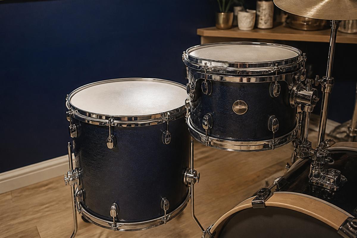 Illuminvok drum room ready for an evening practice session